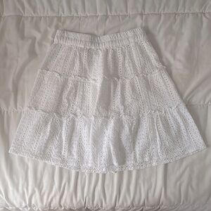 Sim & Sam White Summer Skirt